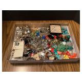 Assorted Costume Jewelry Broken & Missing Pieces
