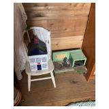Empire Toy Stove and Ceramic House Container