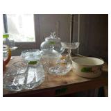 Assorted Glassware and Ceramic Serving Collection