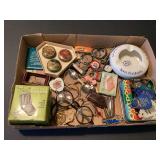 Assorted Collection of Advertising Memorabilia and Small Personal Items