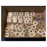 Collection of Robbins Attleboro Cross and Crown System Award Pins