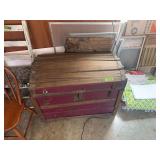 Wooden Storage Trunk with Metal Hardware