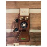 County Line Telephone Wall-Mounted Rotary Phone with Chesterfield Signage