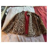 Leopard Print Faux Fur Reversible Jacket