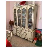 Two-Piece China Cabinet with Glass Doors and Lower Storage