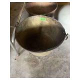 Large Metal Basin with Side Handles