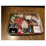 Assorted Holiday Themed Costume Jewelry Brooch Collection