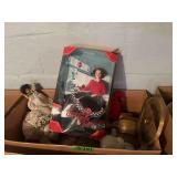 Assorted Collectibles Lot Including Coca-Cola Barbie and Milk Glass