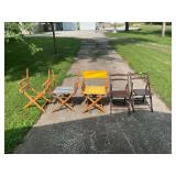 Assorted Folding Chairs, Set of 5