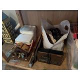 Panasonic Electronic Time Clock Radio and Assorted Household Items