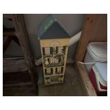 Decorative Wooden House-Shaped Storage Container