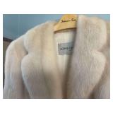 Hopper Furs White Mink Fur Coat