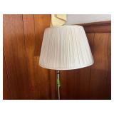 Adjustable Floor Lamp with Pleated Shade