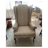 Pair of Upholstered Wingback Chairs