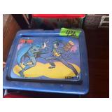 1982 DC Comics Batman Thermos Plastic Lunch Box with Assorted School Supplies