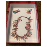 Multi-Colored Seashell Necklace and Earring Jewelry Set