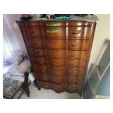 Tall Wooden Chest of Drawers with Six Drawers