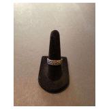 Sterling Floral Pattern Band Ring