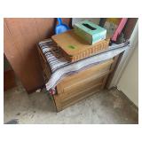 Oak Wood Filing Cabinet with Two Drawers
