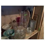 Assorted Household Glassware and Decor Lot
