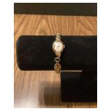 Elgin 14K Gold Ladies Wristwatch with Link Bracelet