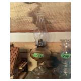 Clear Glass Oil Lamp with Chimney