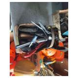 Assorted Hand Tool Collection in Wooden Basket