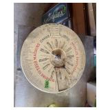 Boye Needle Co. Sewing Machine Needle and Bobbin Chart Display