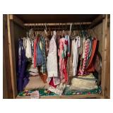 Assorted Textile Collection with Linens and Apparel