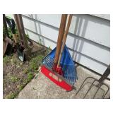 Assorted Garden Hand Tools and Rake