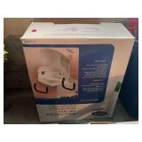 Invacare Raised Toilet Seat with Arms Model 1302RTS