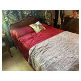 Wooden Bed Frame with Full Headboard