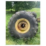 Goodyear 28L-6 Combine Tires & Wheels, (2),