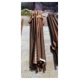 Assorted Steel T-Posts, (25)