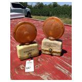 Pair of Empco-Lite Model 100 Barricade Warning Lights