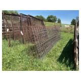 Assorted Metal Wire Livestock Fencing Panels