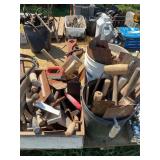 Assorted Masonry Trowels and Hand Tools Collection