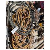 Assorted Electrical Extension Cords and Power Cables