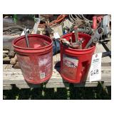 Assorted Hand Tools in Plastic Containers