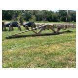 Trusses, (12), 28’4” w/ overhang, wooden, 2x4 for 2’ space,