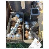Assorted Trailer Hitch Balls and Receiver Mount