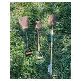 Set of Three Assorted Hand Shovels