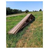 Trusses, (12), 28’4”, wooden, w/ overhang, 2x4 for 2’ center, 3/12 pitch
