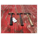 Set of Three Claw Hammers