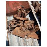 Assorted Metal Cultivator Sweeps and Shovels