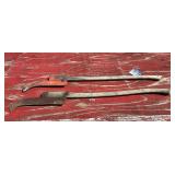 Pair of Brush Hooks with Wooden Handles