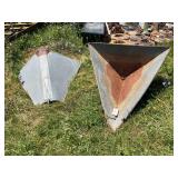 Galvanized Metal Hopper and Funnel Components