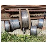 Assorted Spools of Galvanized Steel Fencing Wire