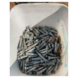 Assorted Steel Hex Head Bolts in Plastic Bucket