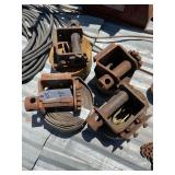 Flatbed Trailer Winch Tie-Down Assemblies, Set of 4